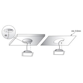 foco de luz LED cuadrado SUN