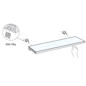 Estante Luminoso con luz LED "TEO SLIM"