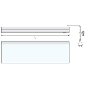 Estante Luminoso con luz LED "TEO SLIM"