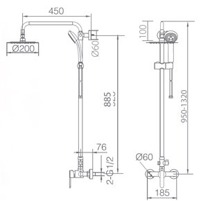 columna de ducha ROMA
