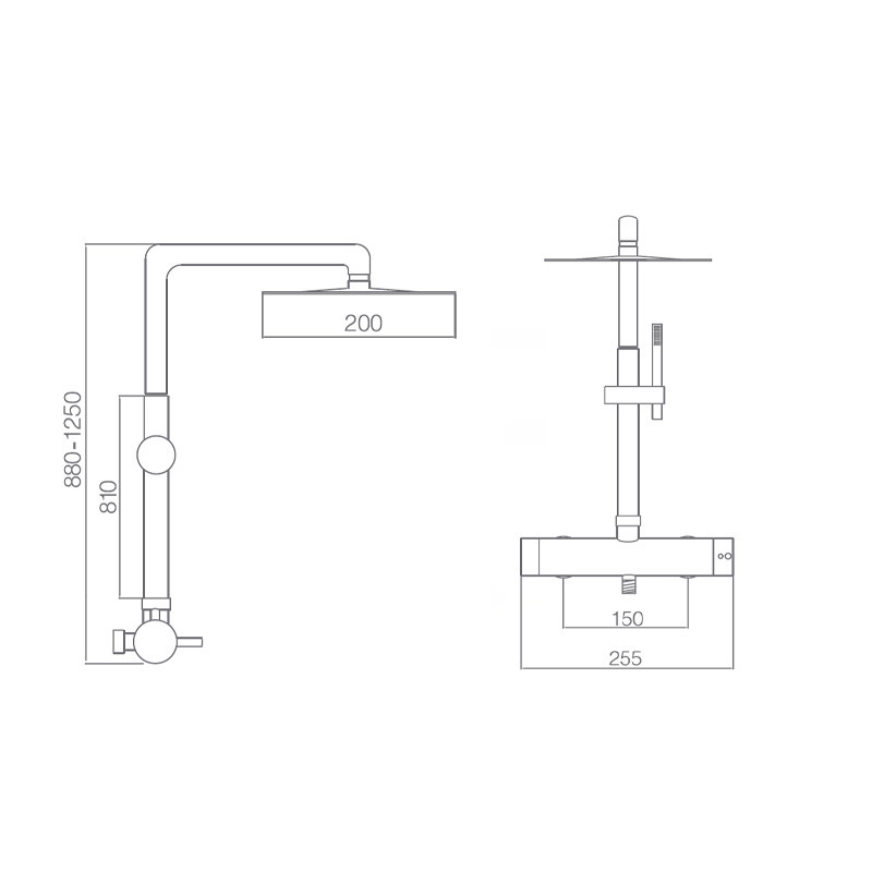 medidas grifo ducha moscu