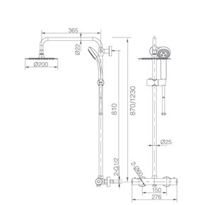 columna de ducha LONDRES