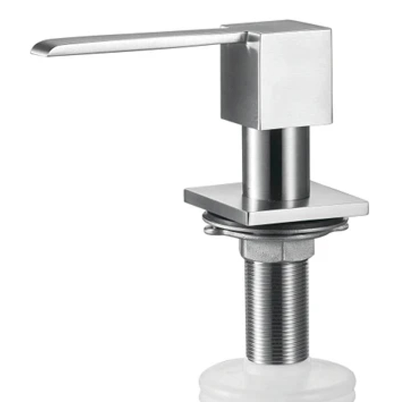 Dispensador jabon bajo encimera Acero Inoxidable LUI 310 cuadrado