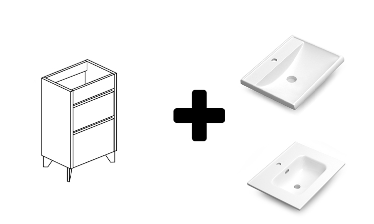conjunto mueble siena con lavabo