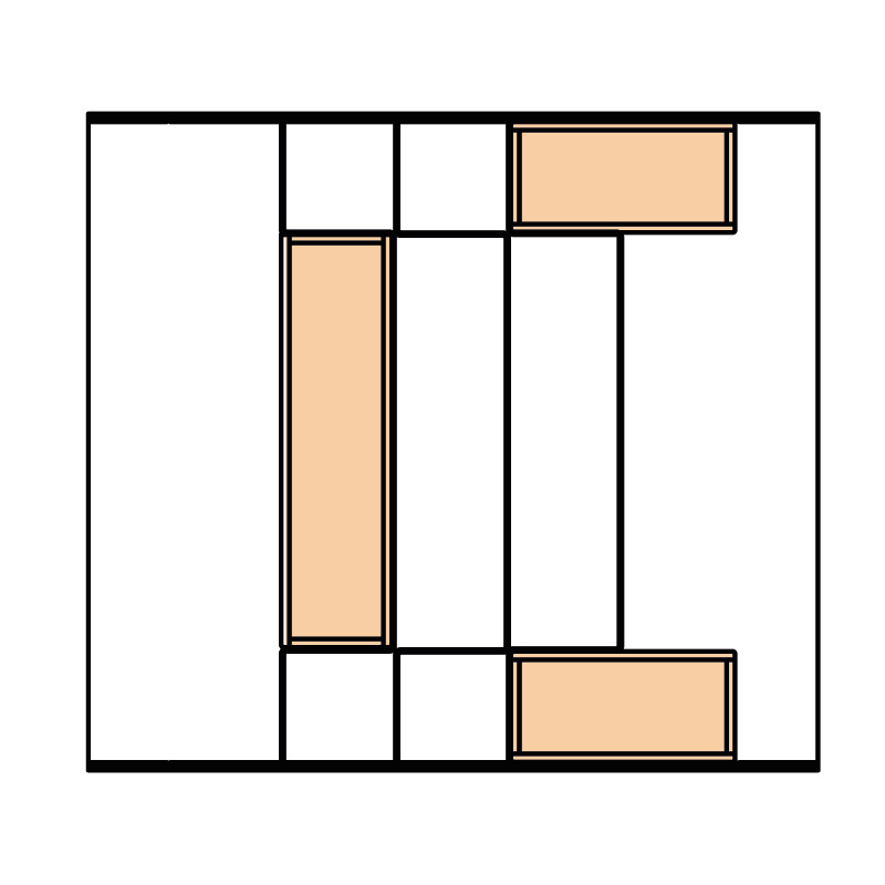 cubertero open system cajón de 60 cms