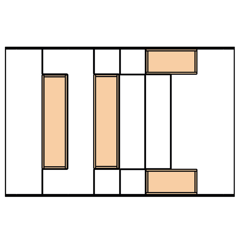 cubertero open system cajón de 70 cms