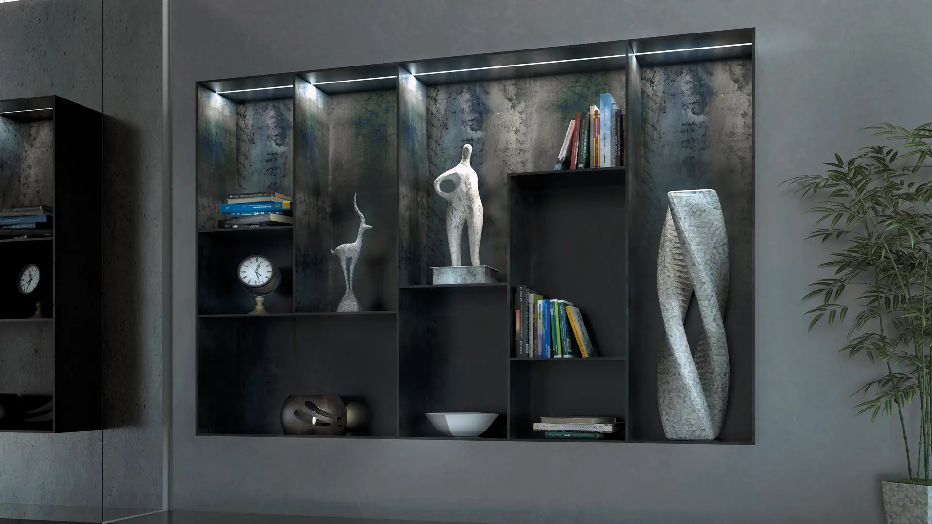 led encastre mueble cocina super slim delgado estrecho finito