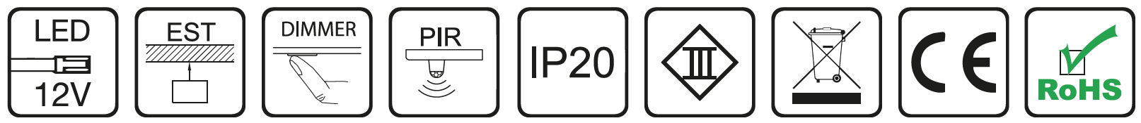 certificaciones regleta NEON LED bajo armario cocina