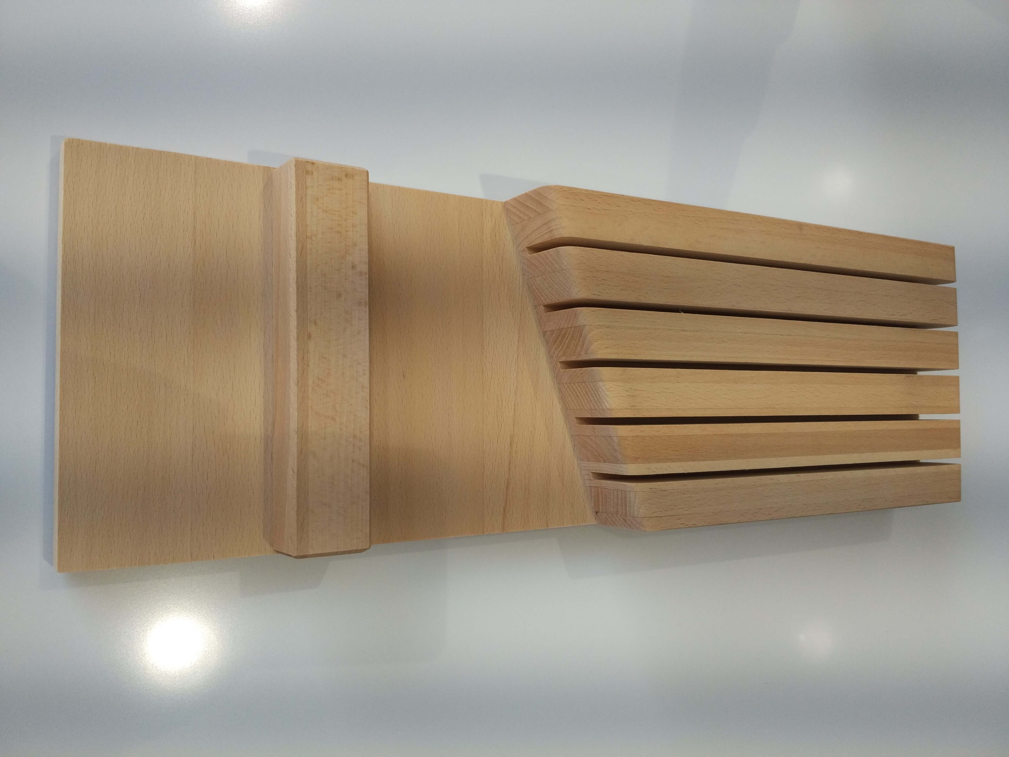 cuchillero de madera para cubertero