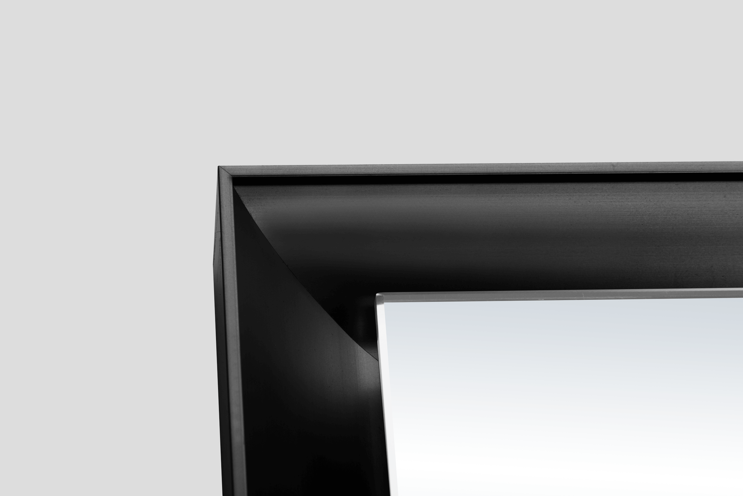espejo marco NEGRO - LED perimetral