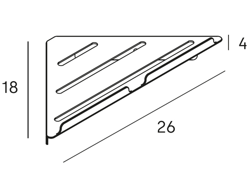 estante para ducha SLIM de Manillons en muchos colores -esquinera medidas