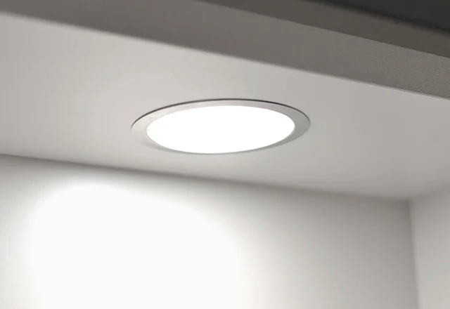 LED encastre redondo mueble cocina
