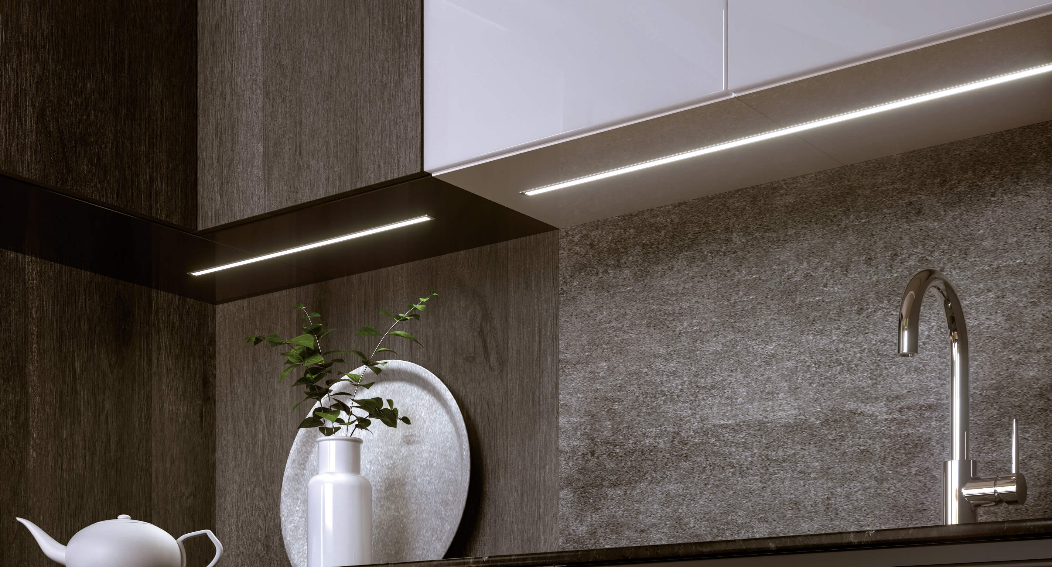 iluminacion encastre mueble cocina LED NEON mirage