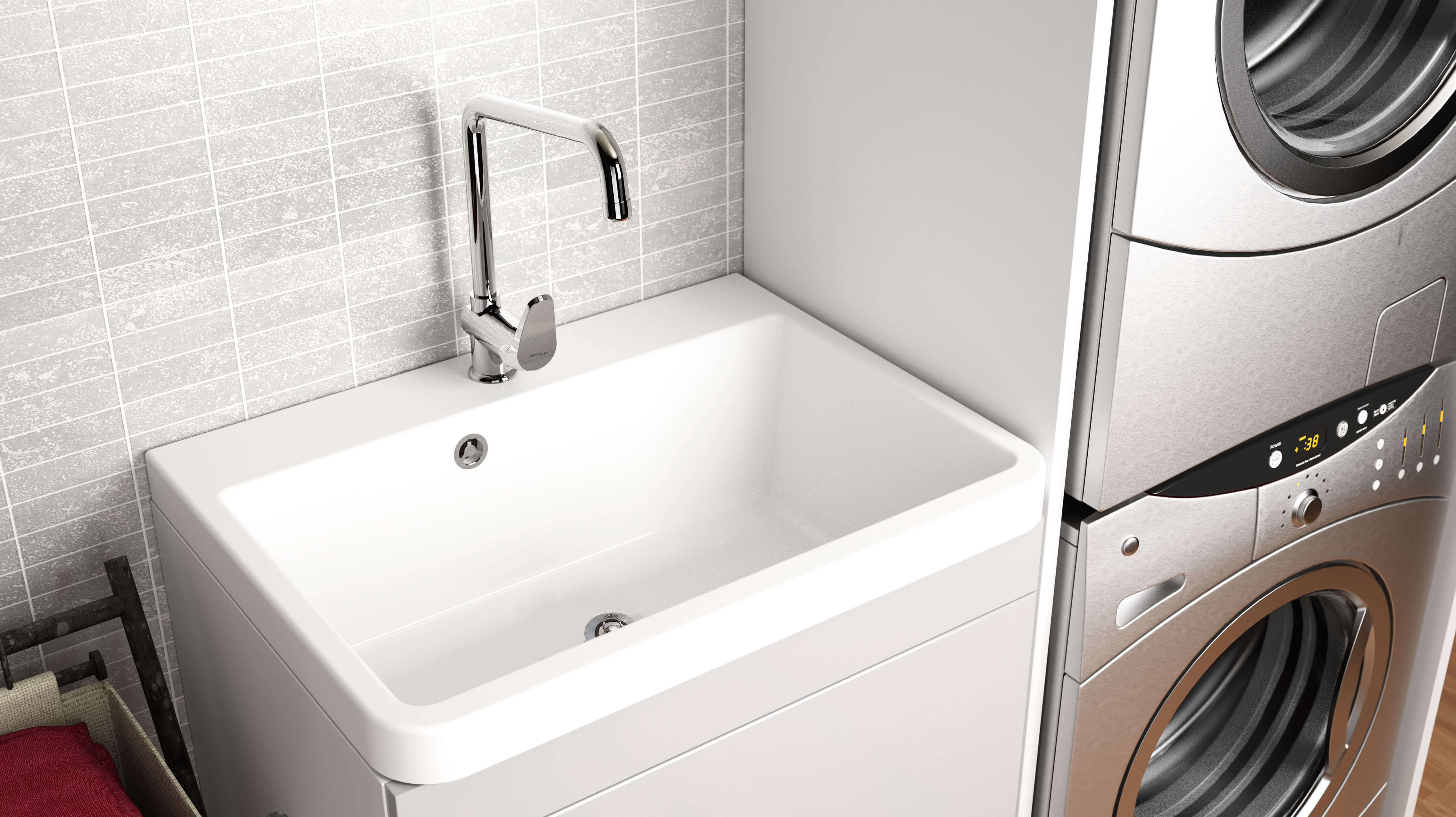 lavadero ceramico cocina porcelana galeria laundry ICONE italiano