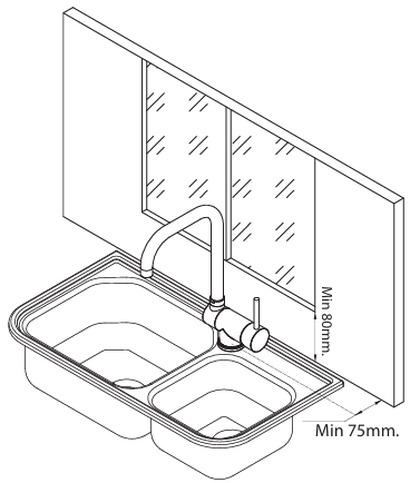 medidas grifo abatible altura ventana pared