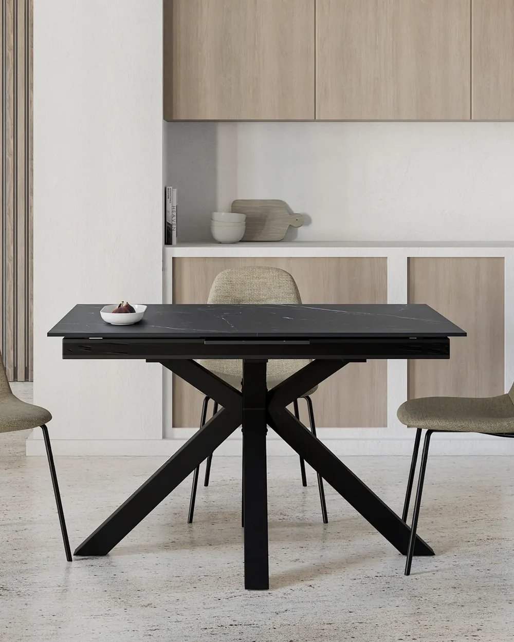 mesa extensible porcelanico