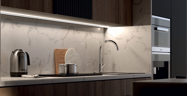 tira led bajo mueble cocina negra DUNA multitalla de DVM